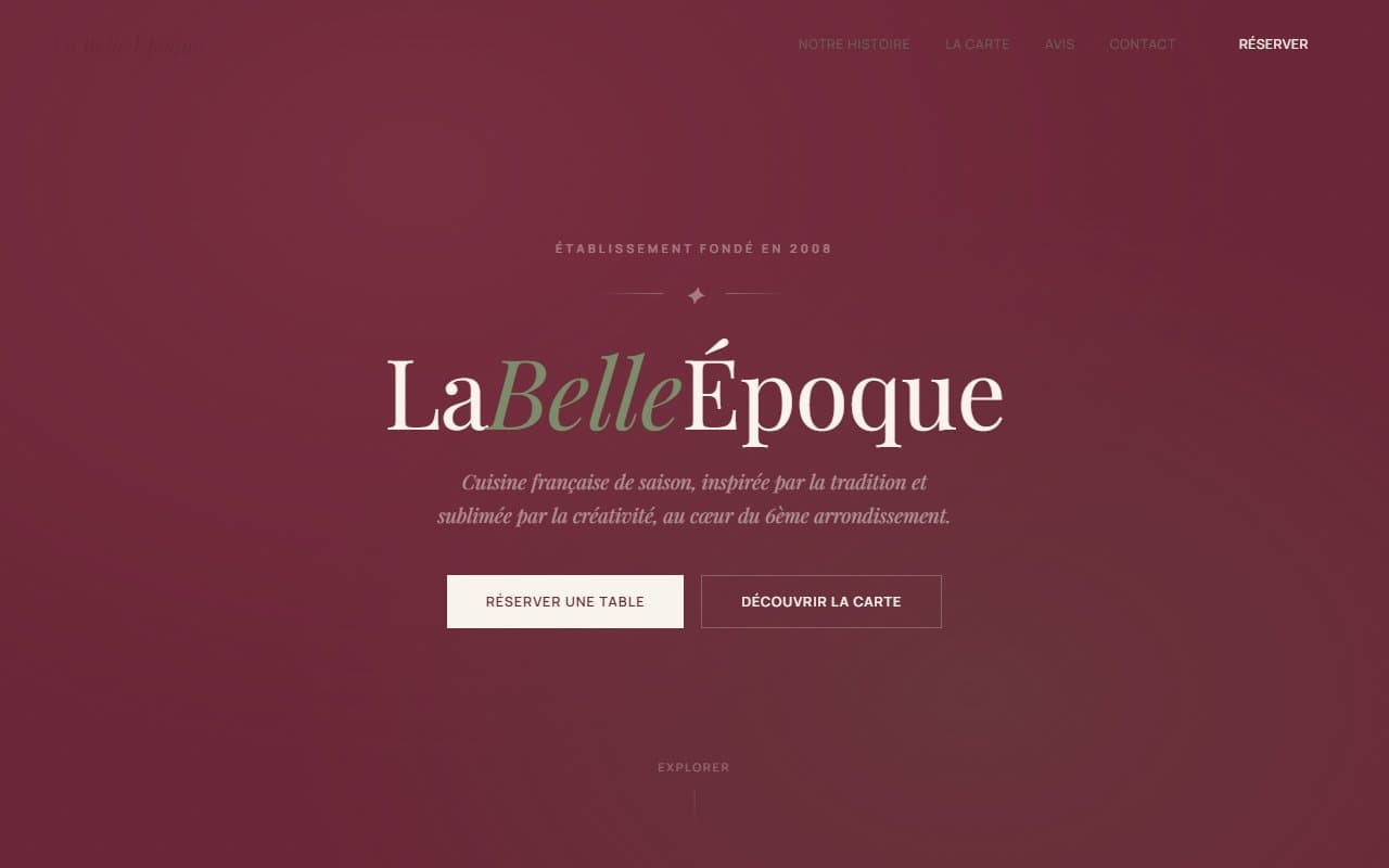 Restaurant La Belle Époque