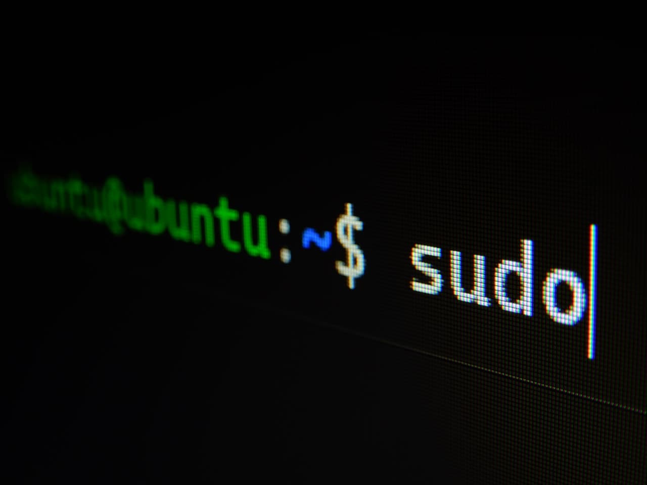 Terminal Linux affichant une commande sudo en WSL